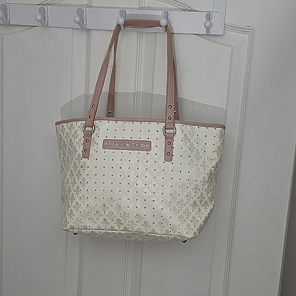 Patrick Cox Ivory And Rose Tote